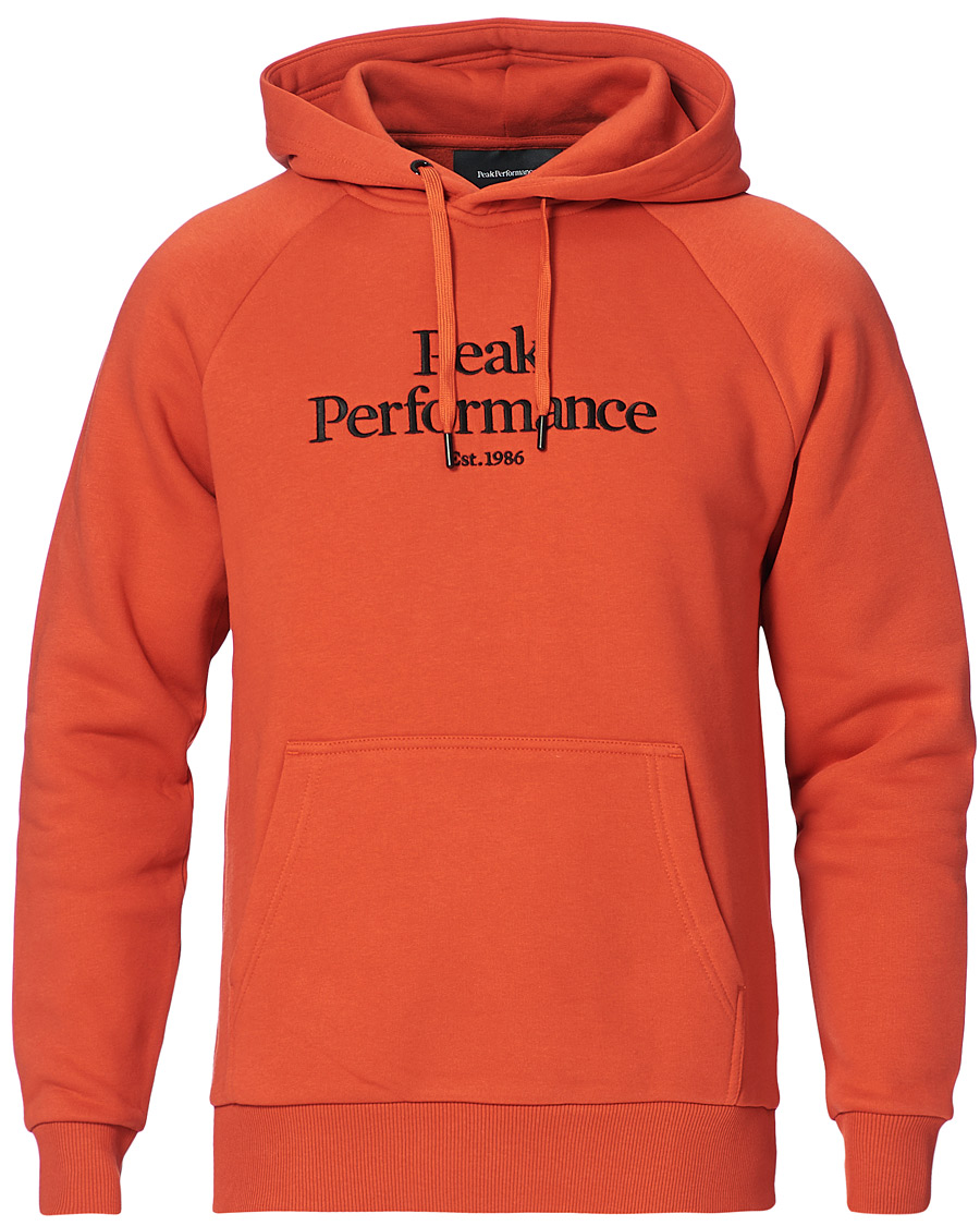 Herr | Tröjor | Peak Performance | Original Logo Hoodie Orange