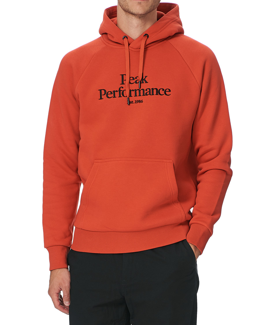 Herr | Tröjor | Peak Performance | Original Logo Hoodie Orange