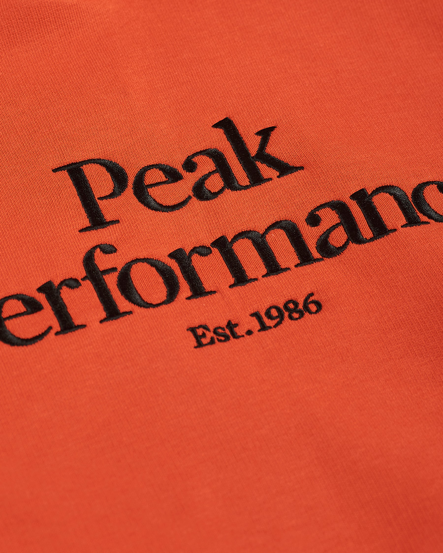 Herr | Tröjor | Peak Performance | Original Logo Hoodie Orange