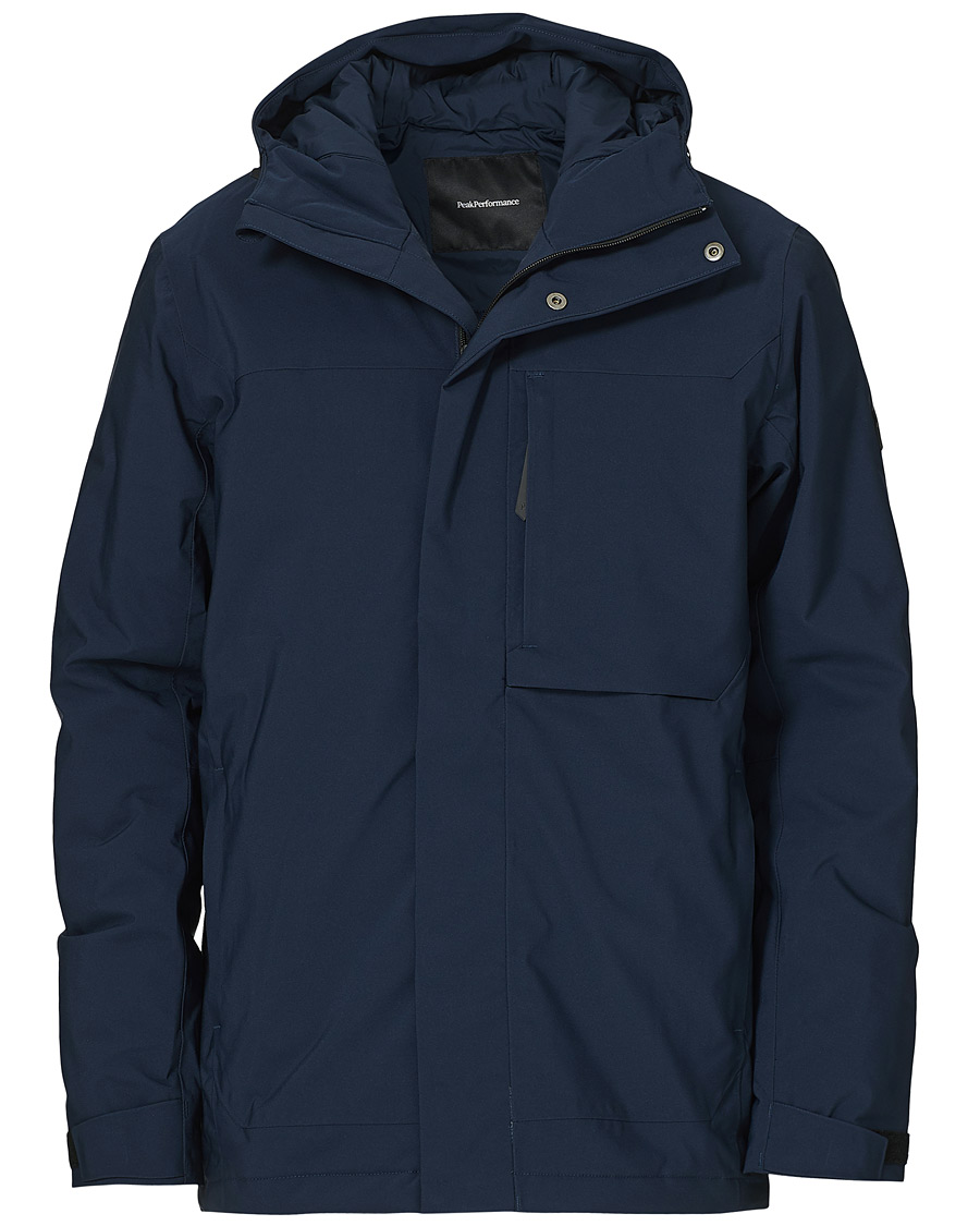 Herr | Jackor | Peak Performance | Unified Hooded Jacket Blue Shadow