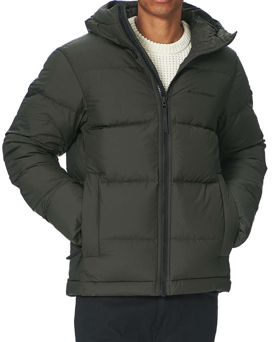 Herr | Jackor | Peak Performance | Rivel Down Hooded Jacket Olive Extreme