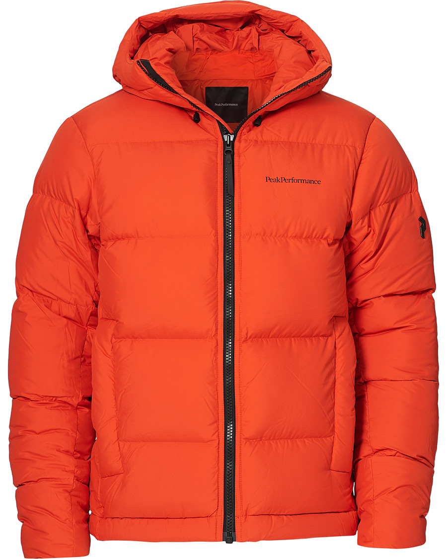 Herr | Jackor | Peak Performance | Rivel Down Hooded Jacket Orange