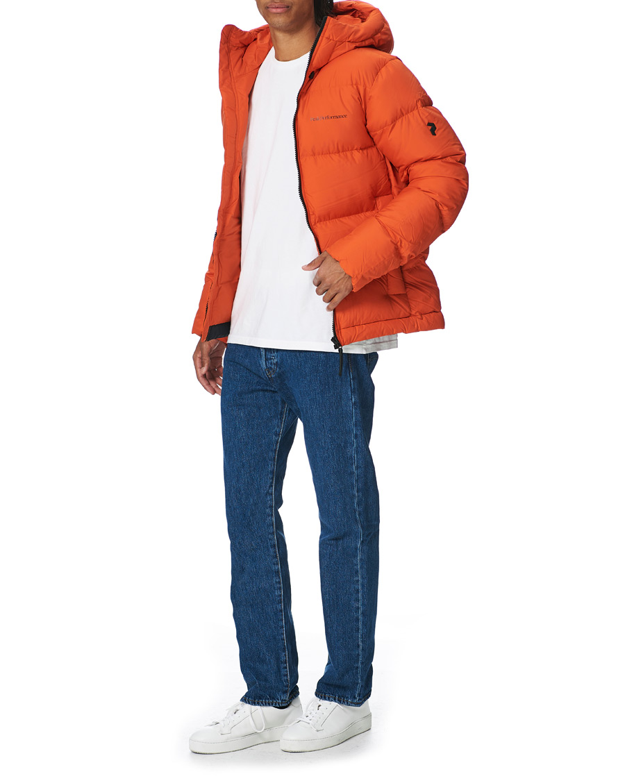 Herr | Jackor | Peak Performance | Rivel Down Hooded Jacket Orange