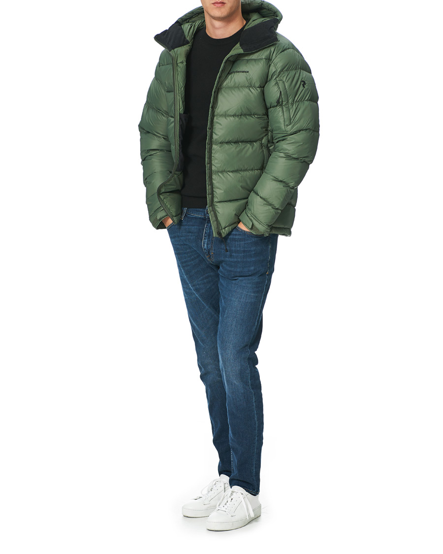 Herr | Jackor | Peak Performance | Frost Down Hooded Jacket Thrill Green