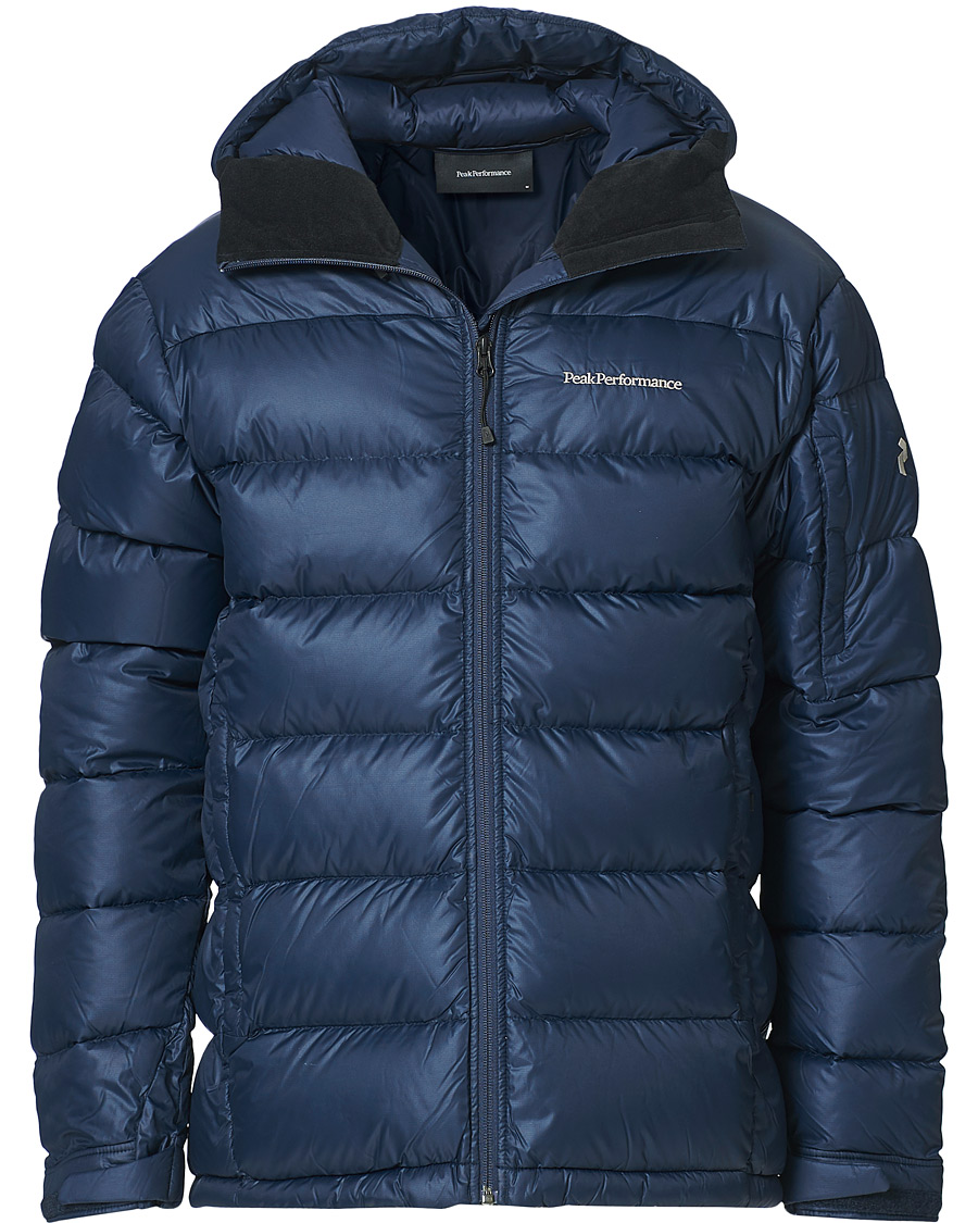 Herr | Jackor | Peak Performance | Frost Down Hooded Jacket Blue Shadow
