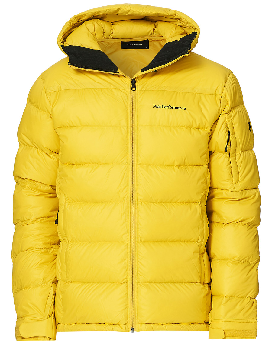 Herr | Jackor | Peak Performance | Frost Down Hooded Jacket Trek Yellow