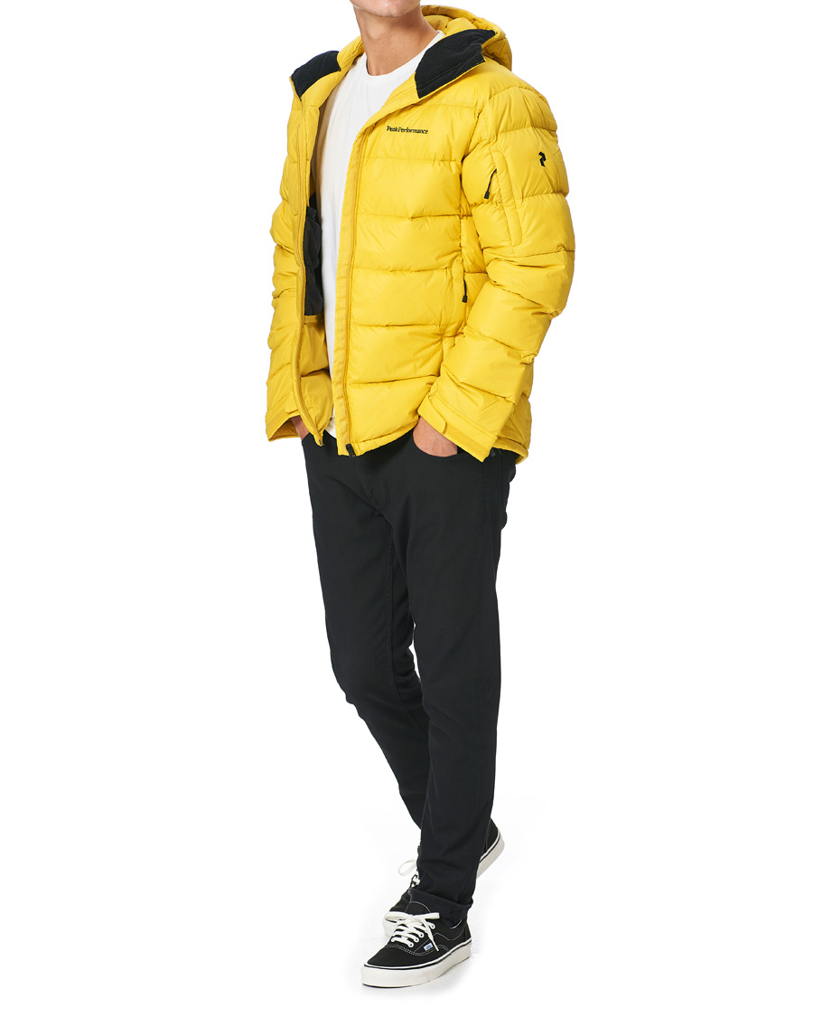 Herr | Jackor | Peak Performance | Frost Down Hooded Jacket Trek Yellow