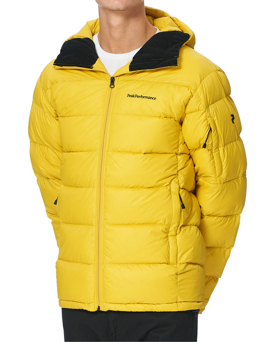 Herr | Jackor | Peak Performance | Frost Down Hooded Jacket Trek Yellow
