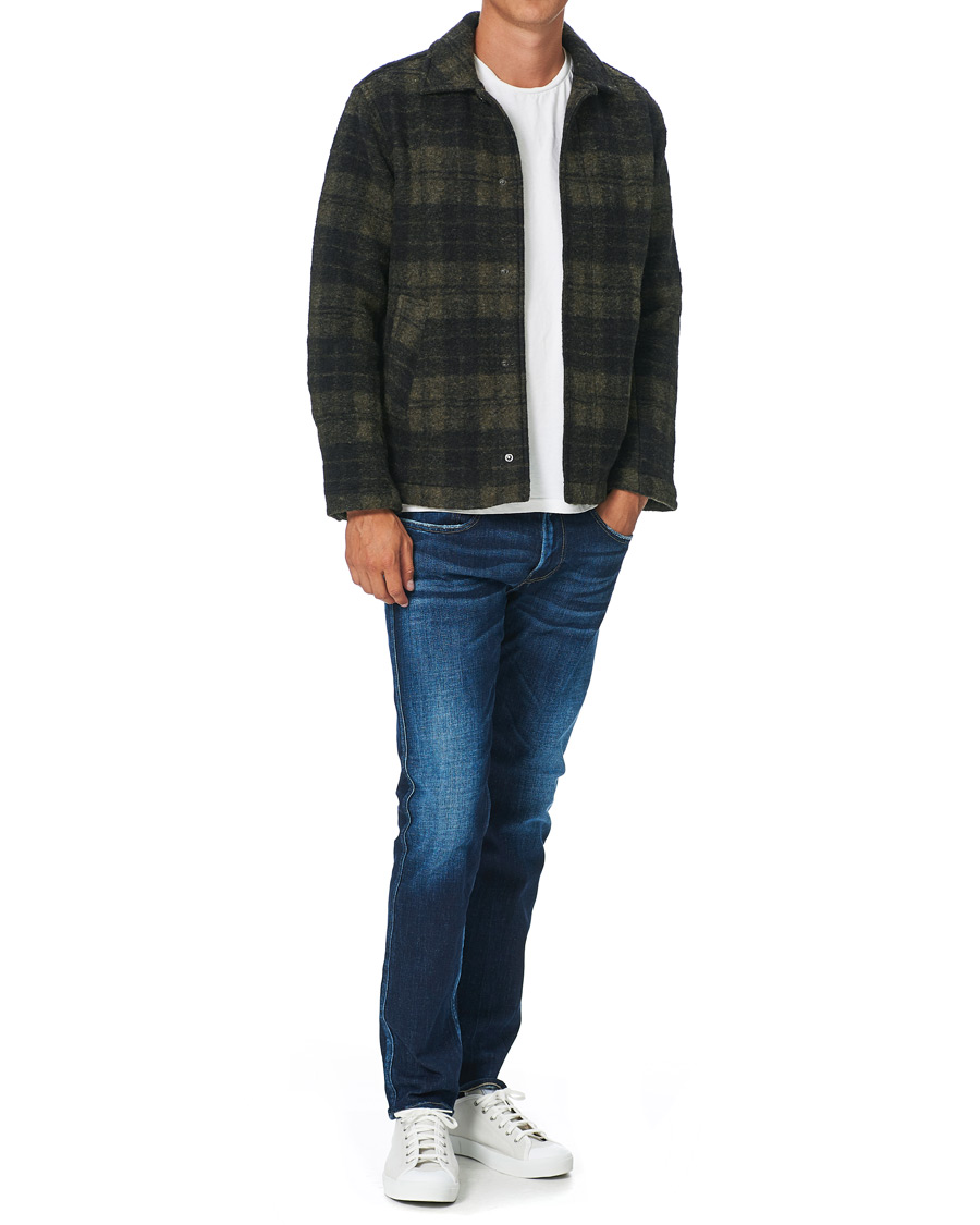 Herr | Jackor | Peak Performance | Checked Wool Shirt Olive