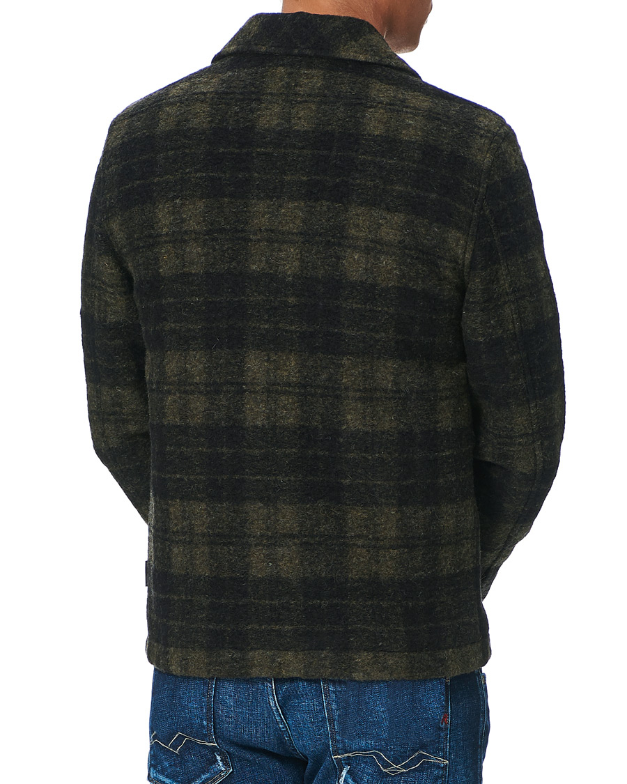 Herr | Jackor | Peak Performance | Checked Wool Shirt Olive