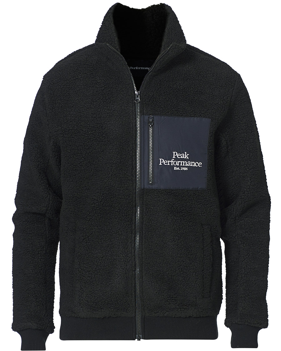 Herr | Tröjor | Peak Performance | Original Pile Zip Jacket Black