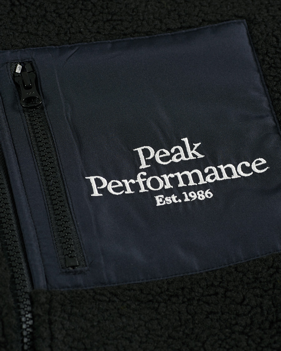 Herr | Tröjor | Peak Performance | Original Pile Zip Jacket Black