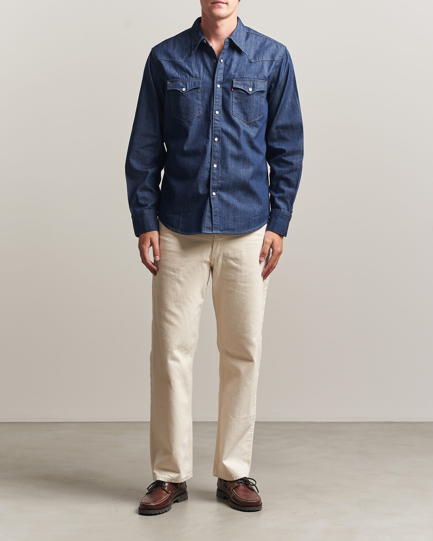 Herr | Skjortor | Levi's | Barstow Western Standard Shirt Rinse Marbled