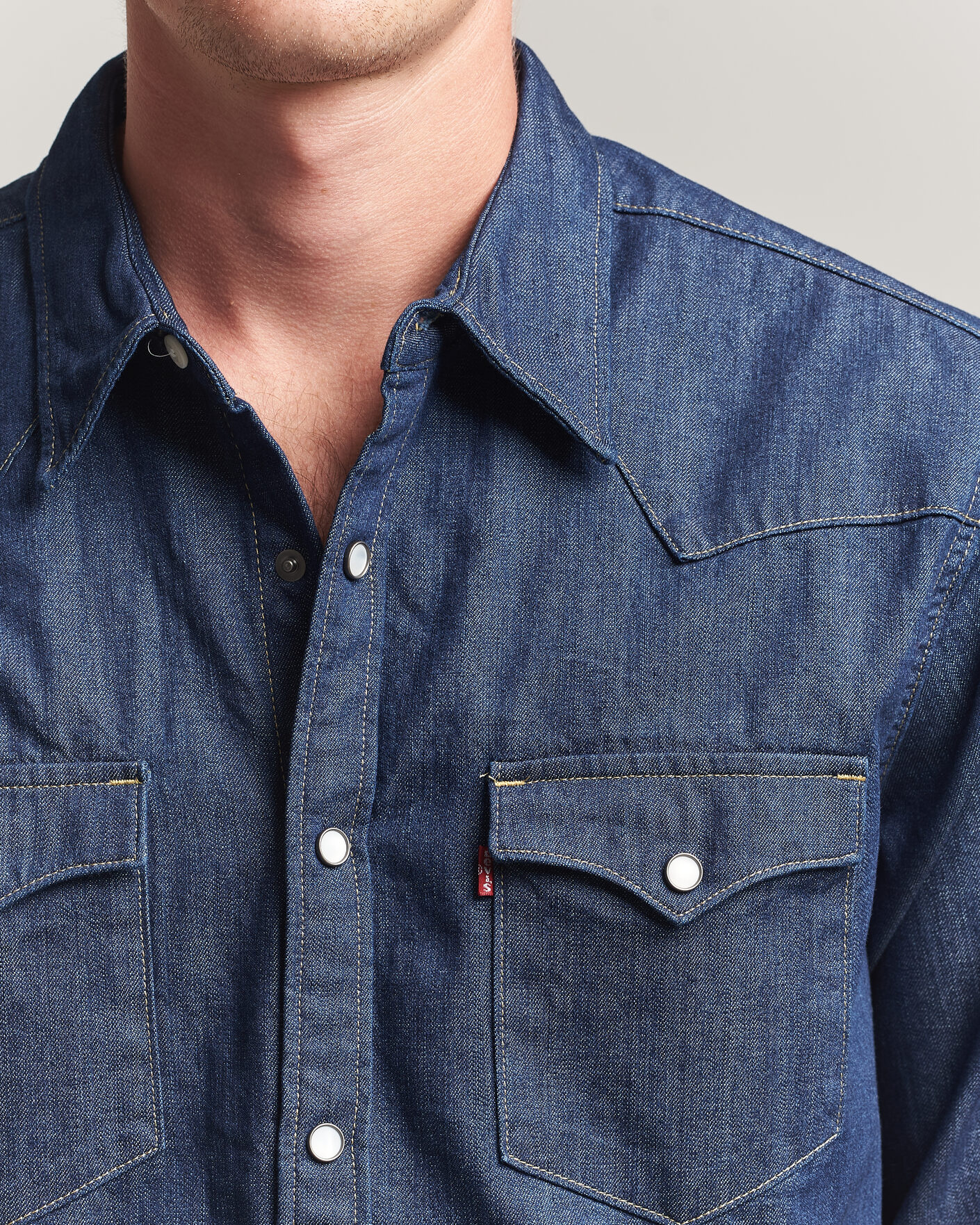Herr | Skjortor | Levi's | Barstow Western Standard Shirt Rinse Marbled