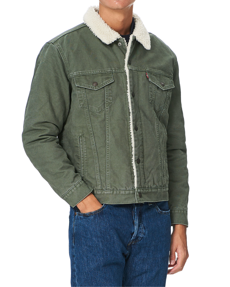 Herr | Jackor | Levi's | Type III Sherpa Trucker Thyme