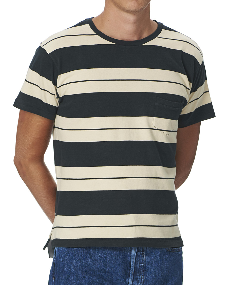 Herr | T-Shirts | Levi's Vintage Clothing | 1940's Split Hem T-Shirt Black/White