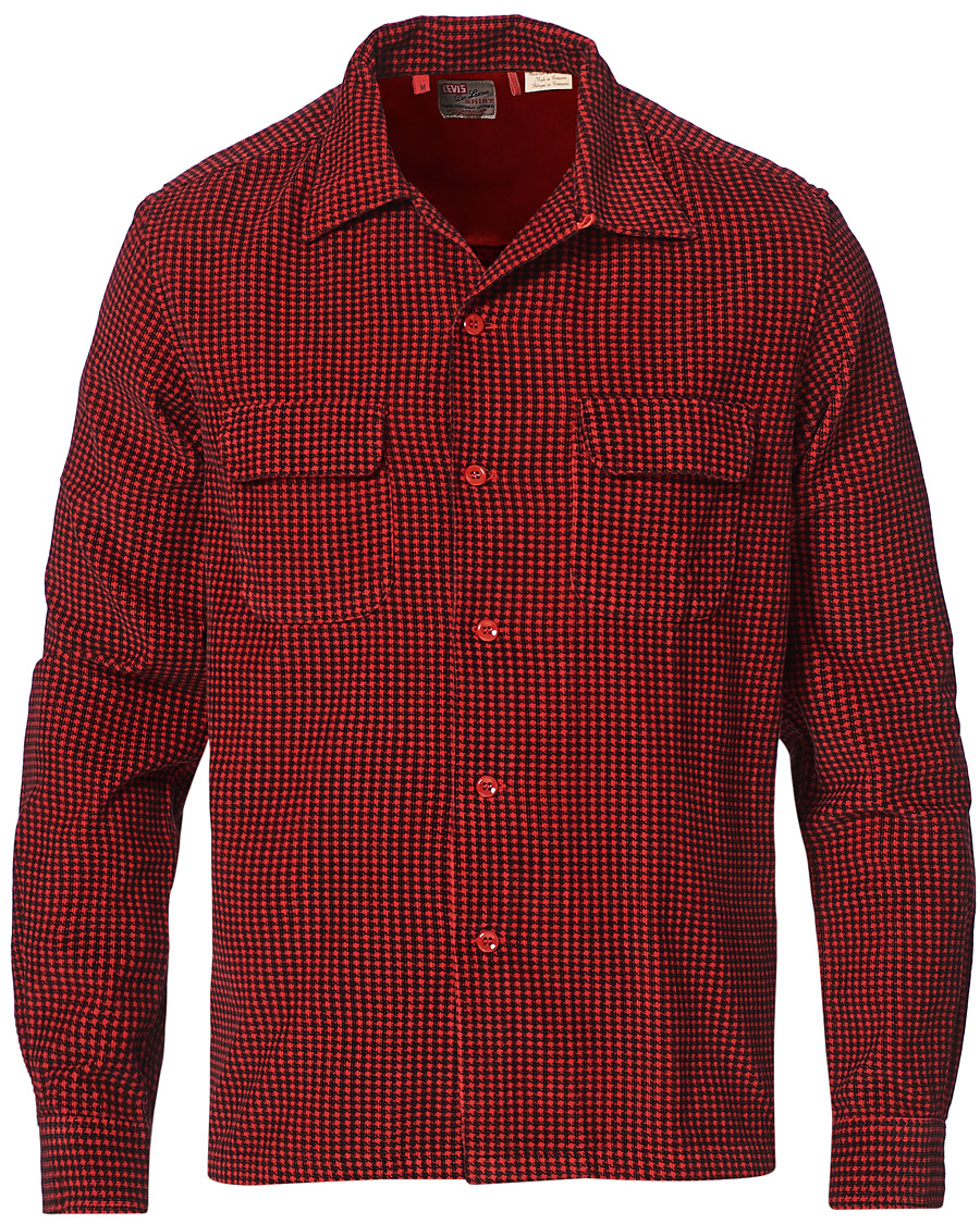 Herr | Skjortor | Levi's Vintage Clothing | Deluxe Check Shirt Dogtooth Red