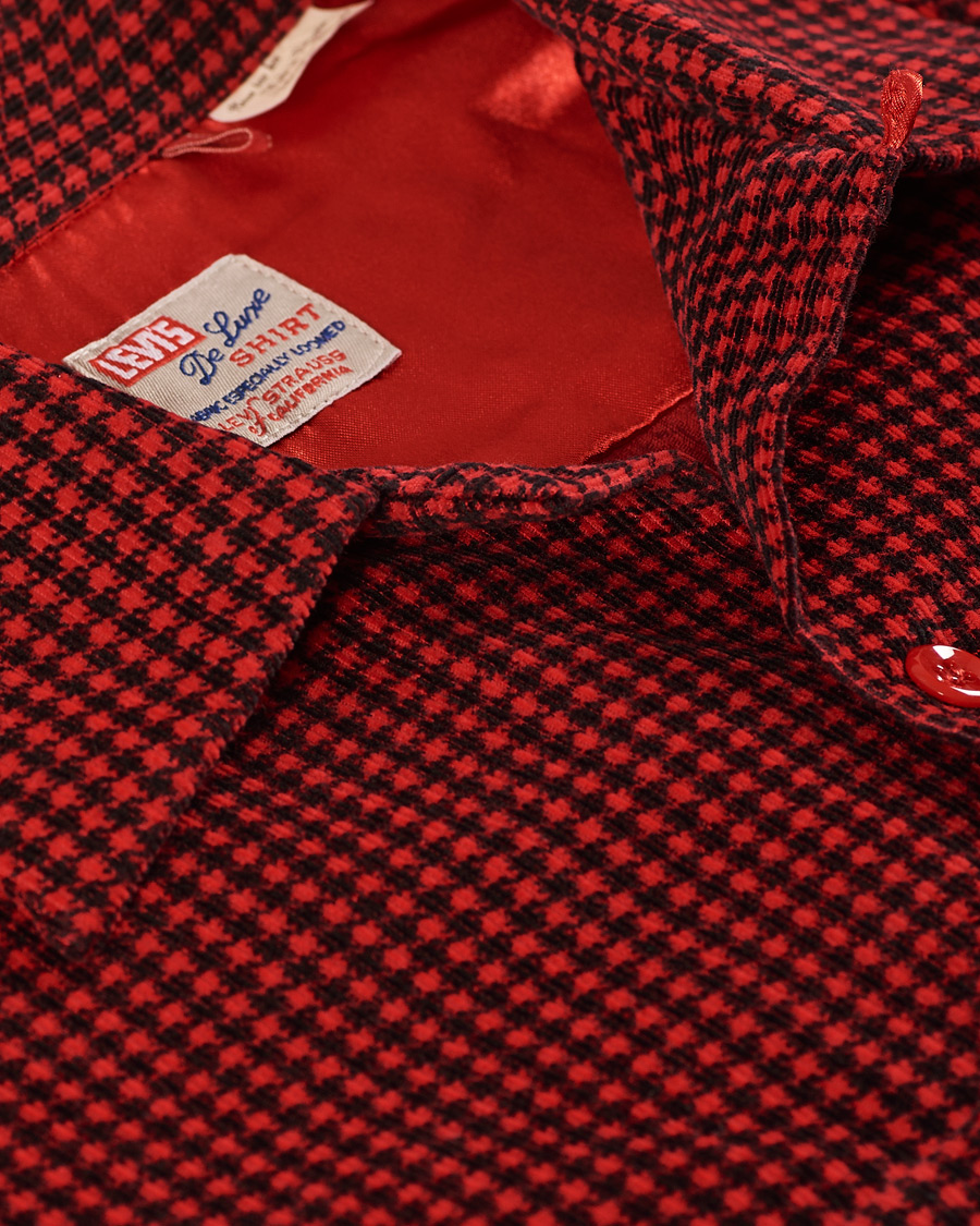 Herr | Skjortor | Levi's Vintage Clothing | Deluxe Check Shirt Dogtooth Red