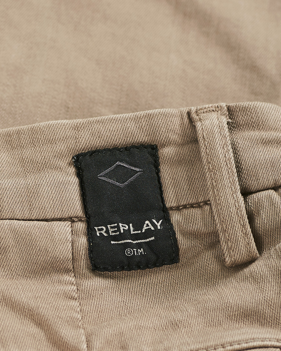 Herr | Byxor | Replay | Benni Hyperflex X-Lite Chinos Walnut