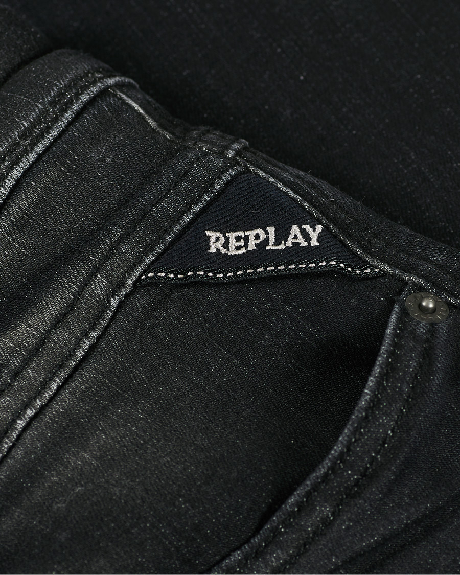 Herr | Jeans | Replay | Anbass Power Stretch Jeans Black