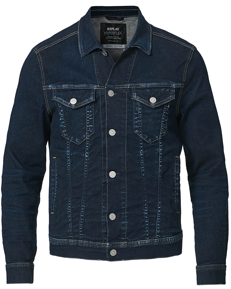Herr | Jackor | Replay | Denim Jacket Dark Blue