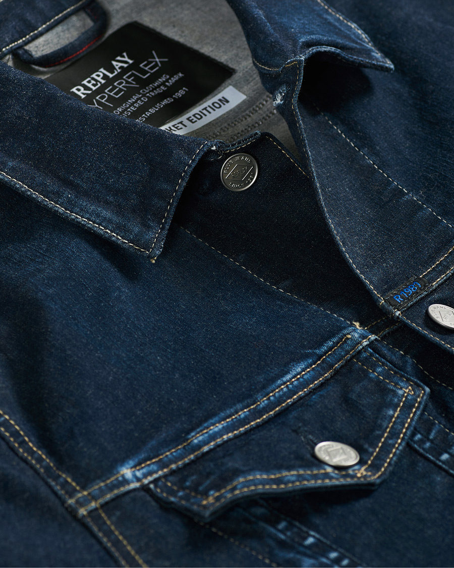 Herr | Jackor | Replay | Denim Jacket Dark Blue
