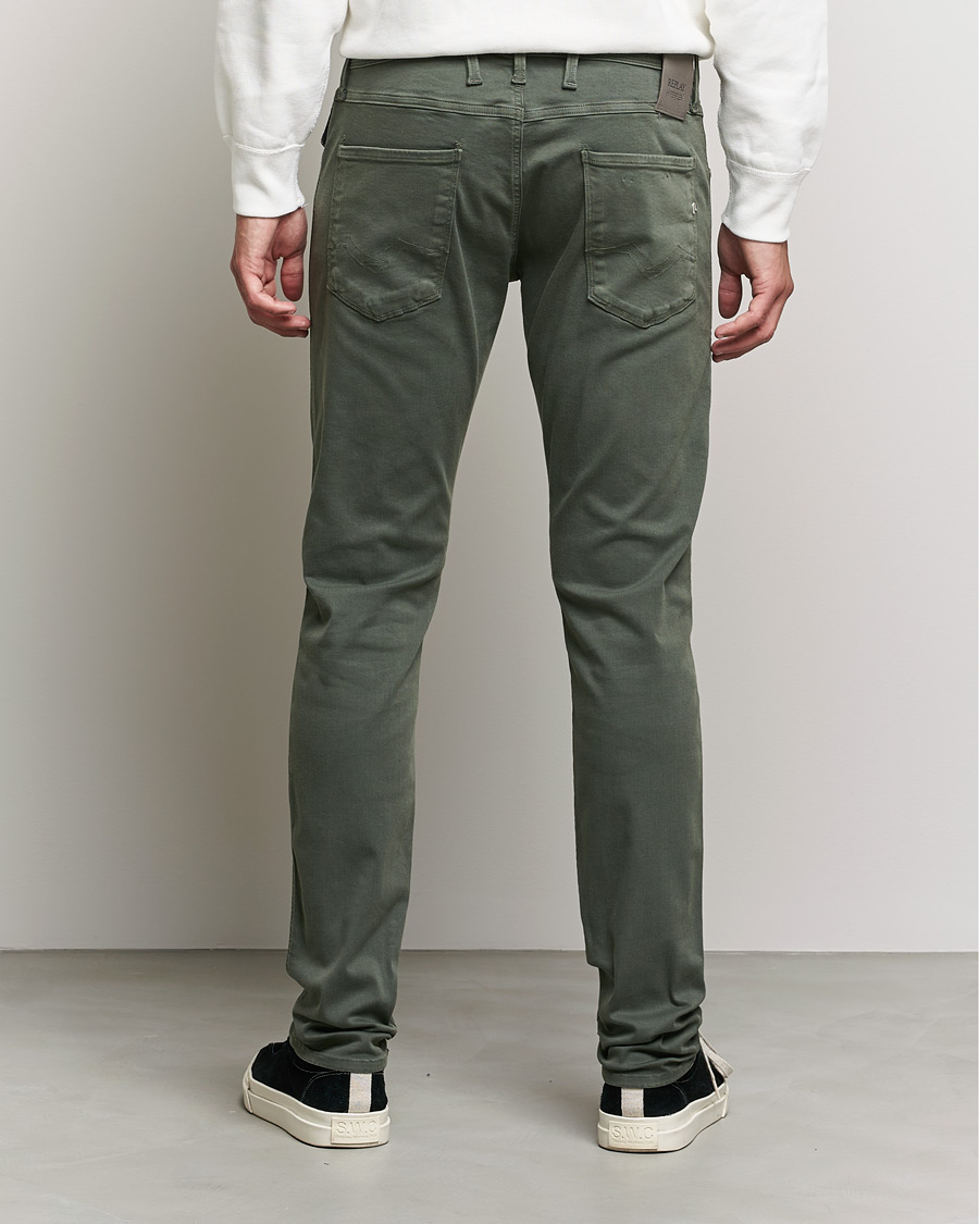 Herr | Byxor | Replay | Anbass Hyperflex X.Lite 5-Pocket Pants Olive Green