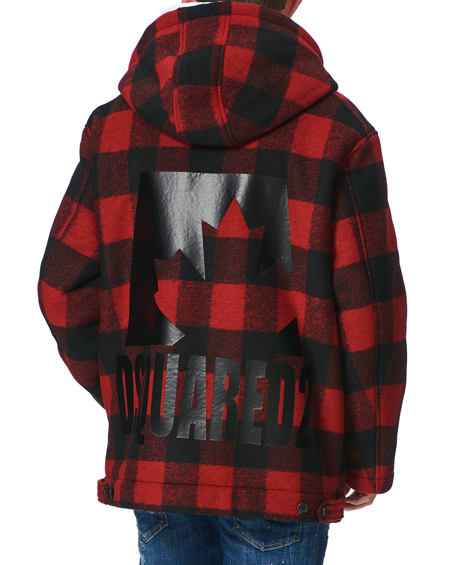 Herr | Jackor | Dsquared2 | Check Logo Jacket Black/Red