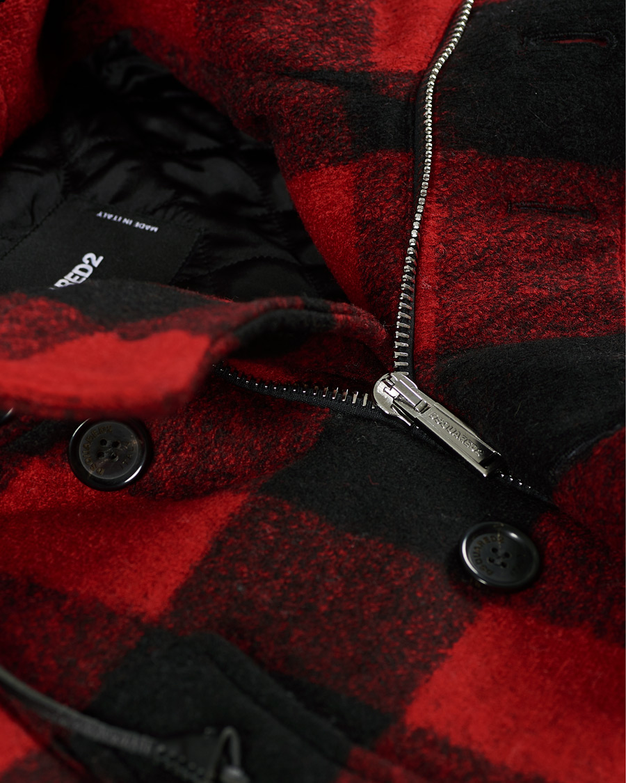 Herr | Jackor | Dsquared2 | Check Logo Jacket Black/Red