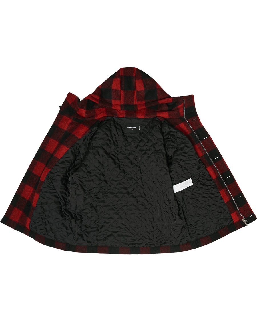 Herr | Jackor | Dsquared2 | Check Logo Jacket Black/Red