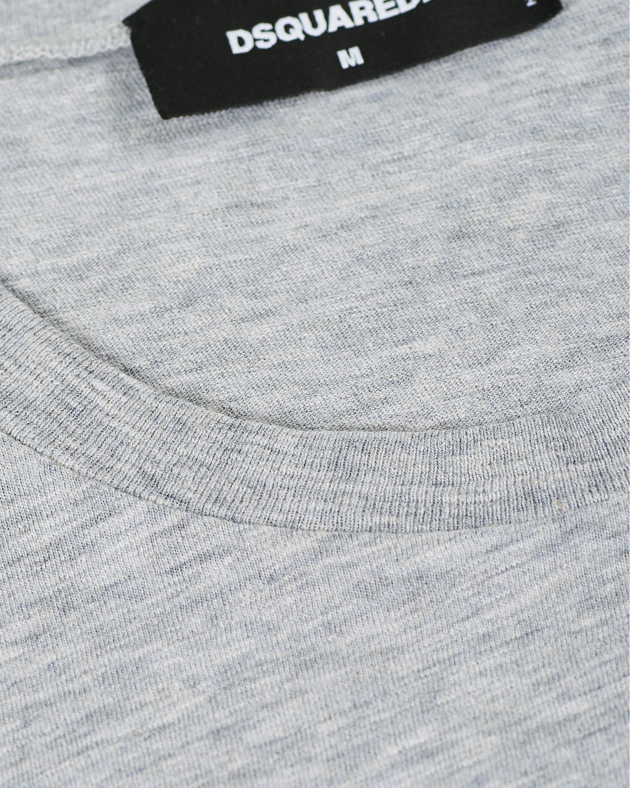 Herr | T-Shirts | Dsquared2 | Tiger Tee Grey Heather