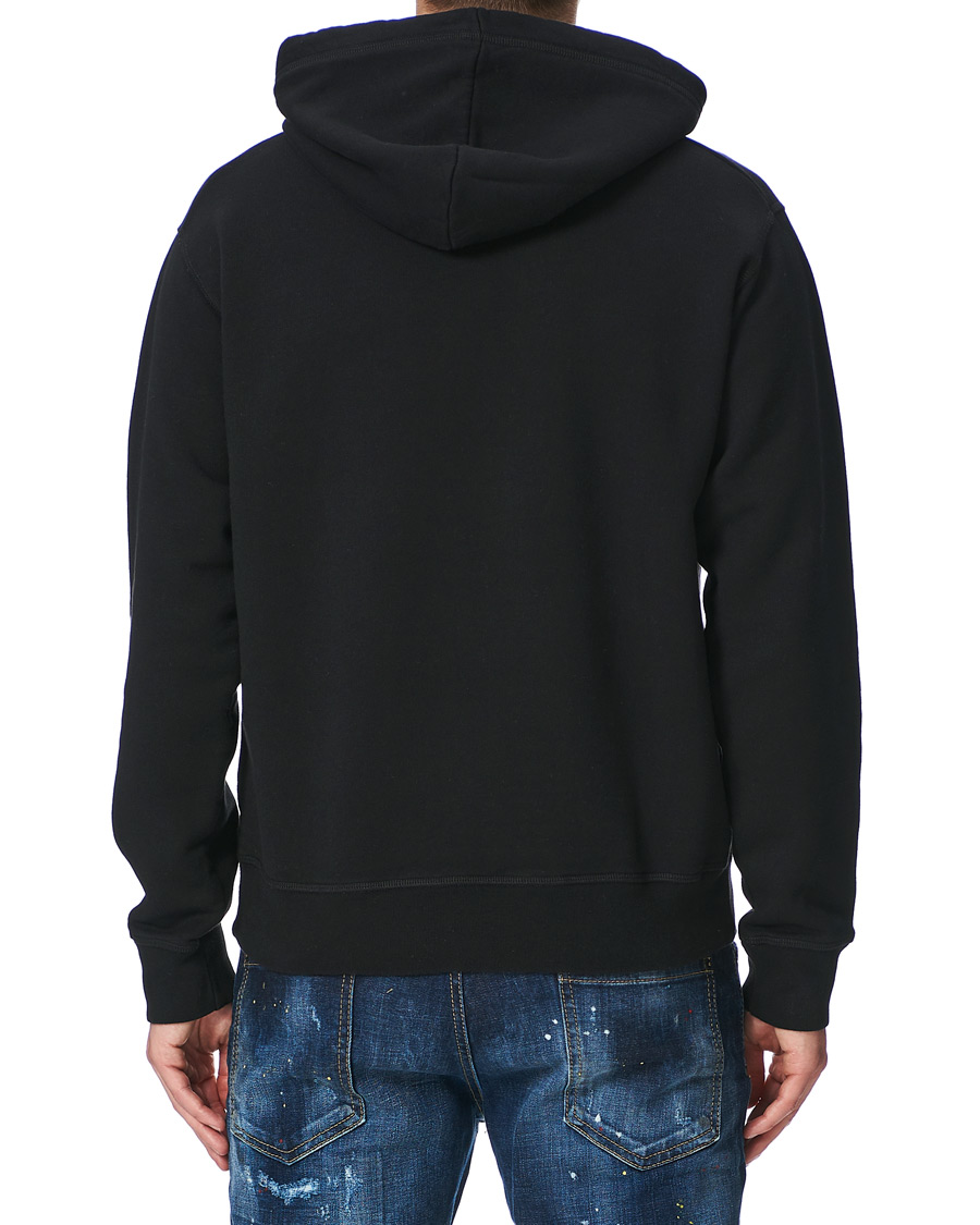 Herr | Tröjor | Dsquared2 | Mini D2 Leaf Hoodie Black