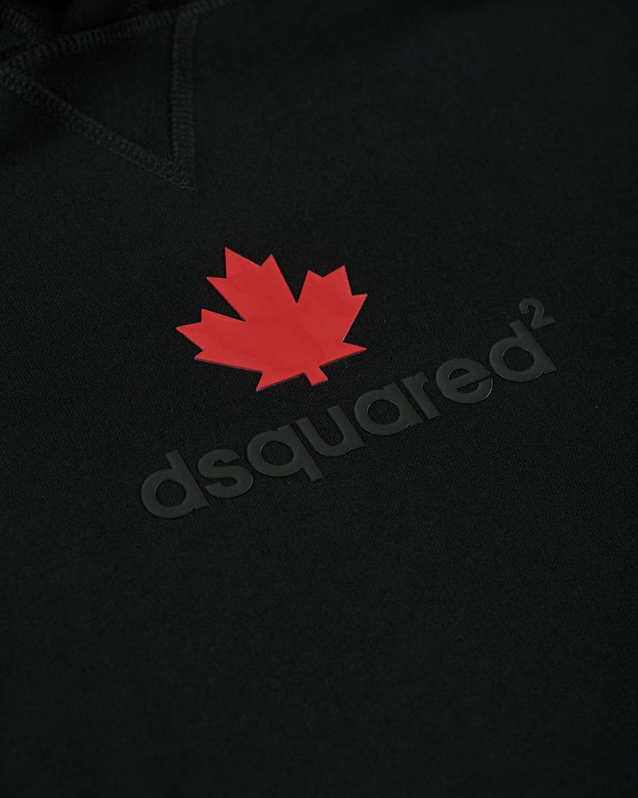 Herr | Tröjor | Dsquared2 | Mini D2 Leaf Hoodie Black