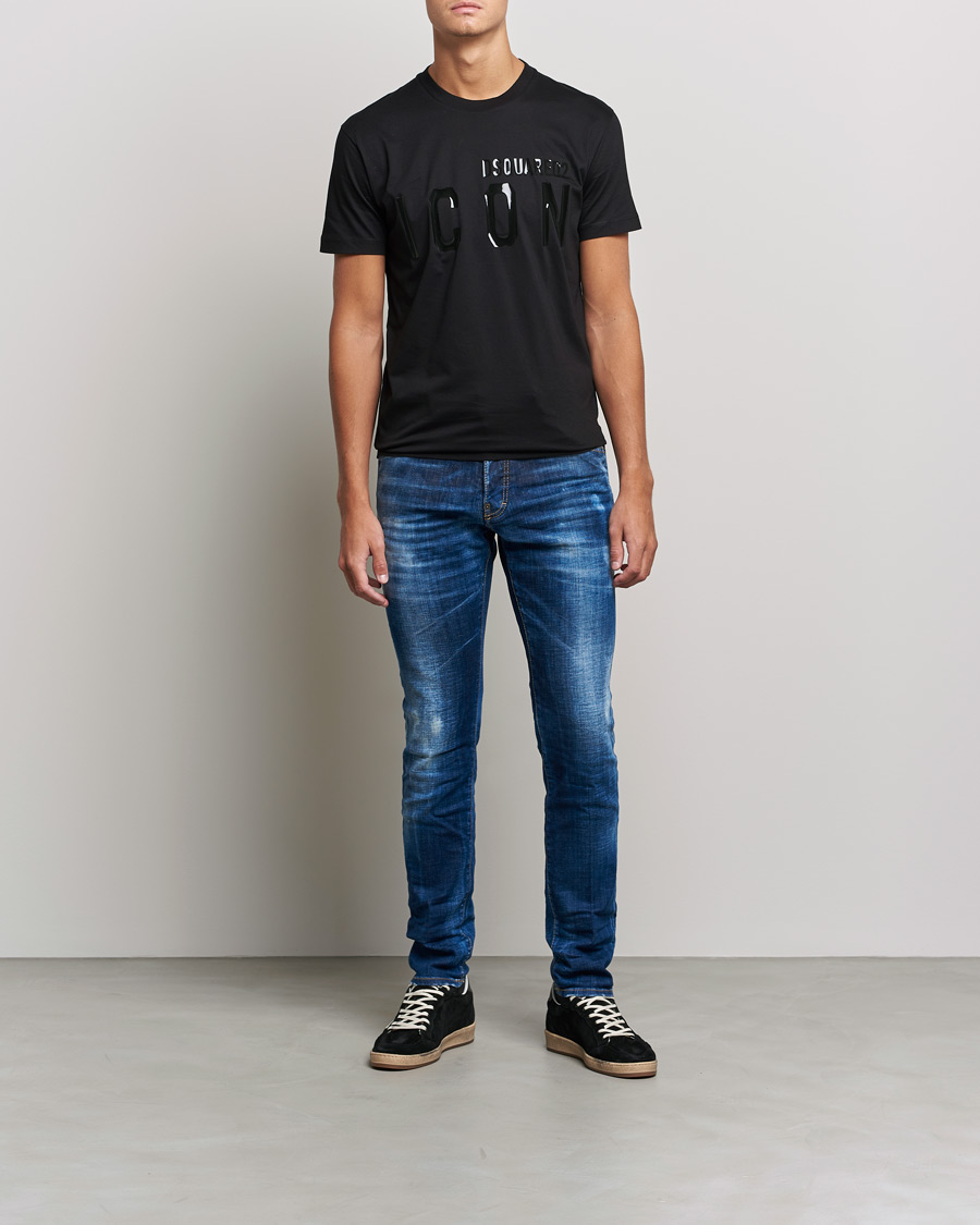 Herr | T-Shirts | Dsquared2 | Icon Tonal Logo Tee Black