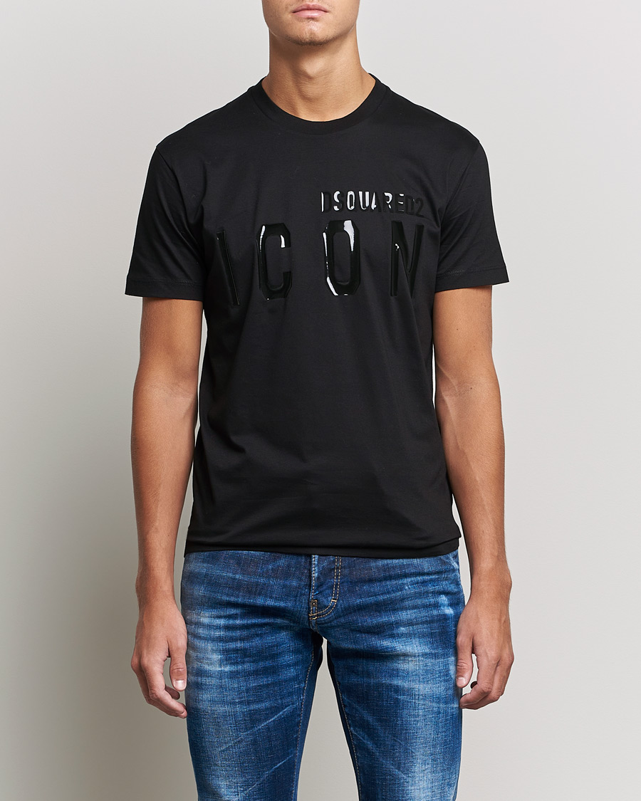 Herr | T-Shirts | Dsquared2 | Icon Tonal Logo Tee Black
