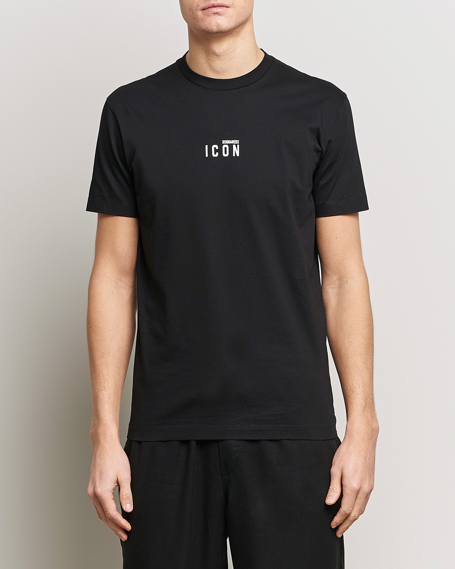 Herr | Svarta t-shirts | Dsquared2 | Icon Small Logo Crew Neck T-Shirt Black