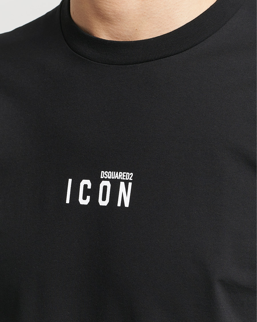 Herr | T-Shirts | Dsquared2 | Icon Small Logo Crew Neck T-Shirt Black