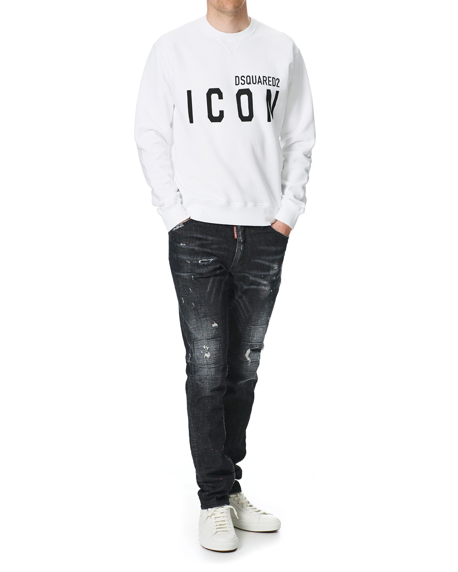 Herr | Tröjor | Dsquared2 | Icon Logo Sweatshirt White