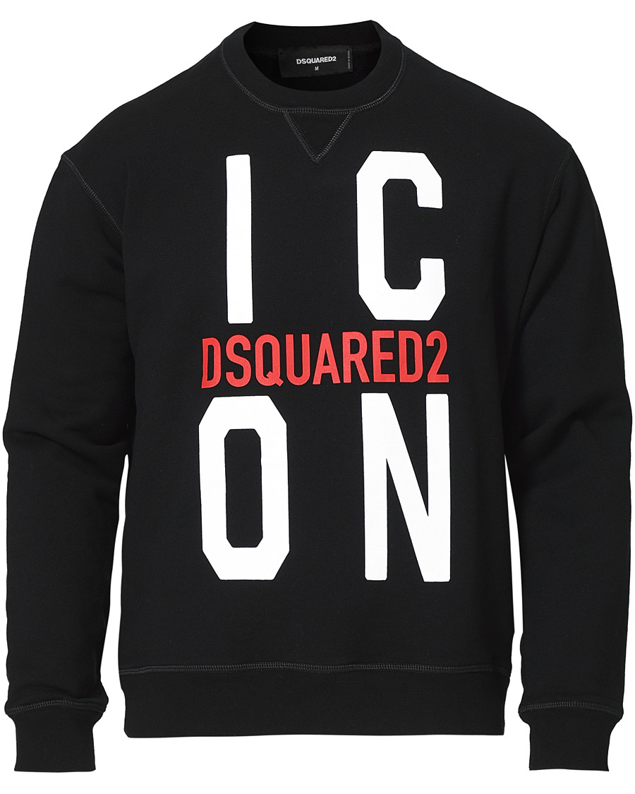Herr | Tröjor | Dsquared2 | Cool Fit Icon Vert Sweatshirt Black
