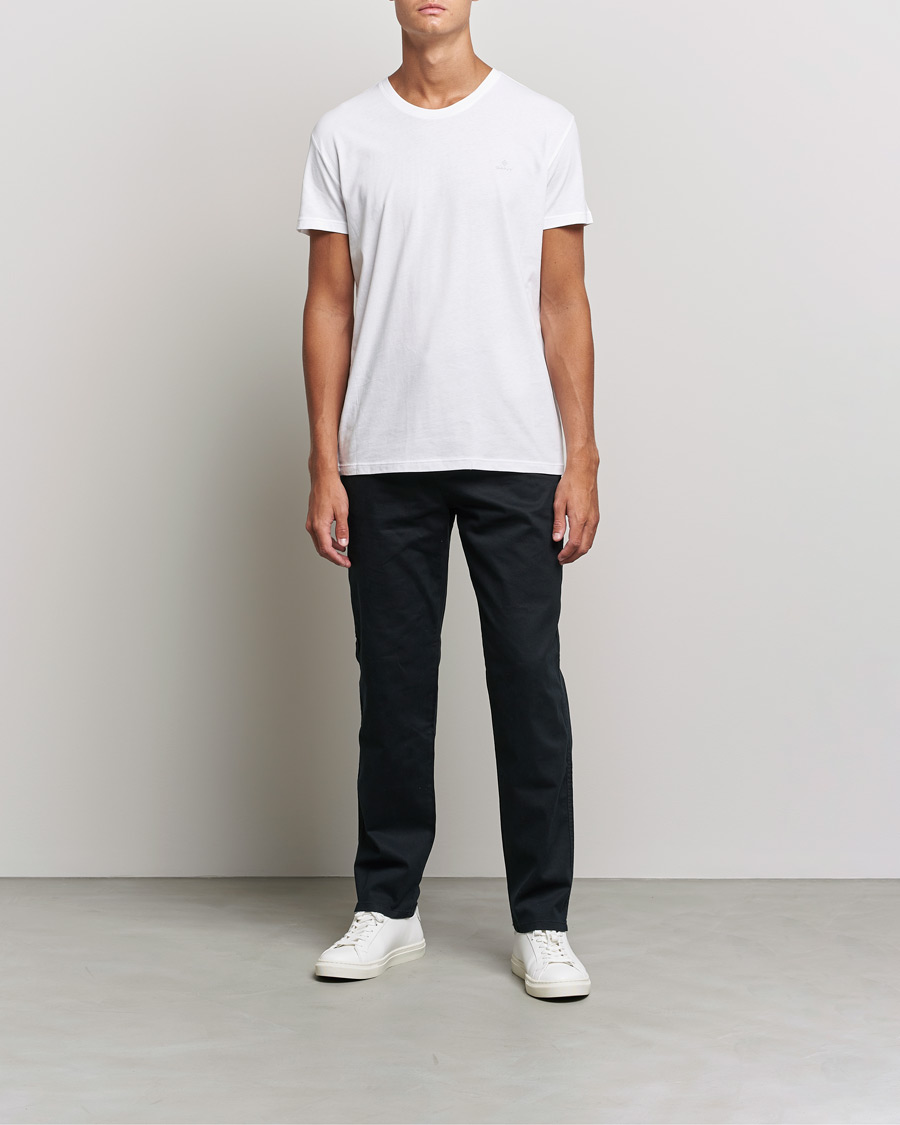 Herr | T-Shirts | GANT | 2-Pack Crew Neck T-Shirt White