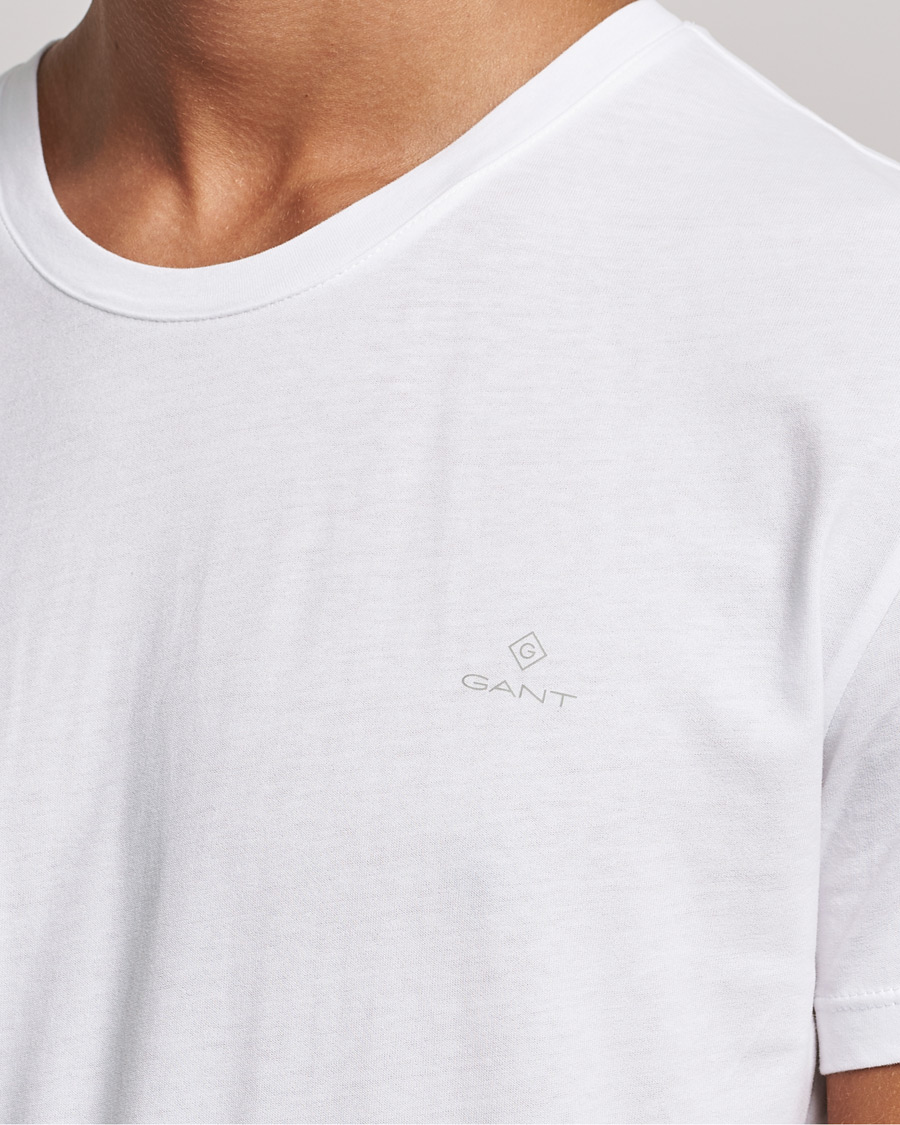 Herr | T-Shirts | GANT | 2-Pack Crew Neck T-Shirt White