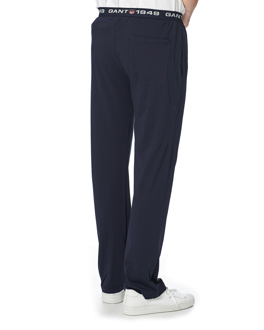 Herr | Byxor | GANT | Retro Shield Jersey Pants Evening Blue
