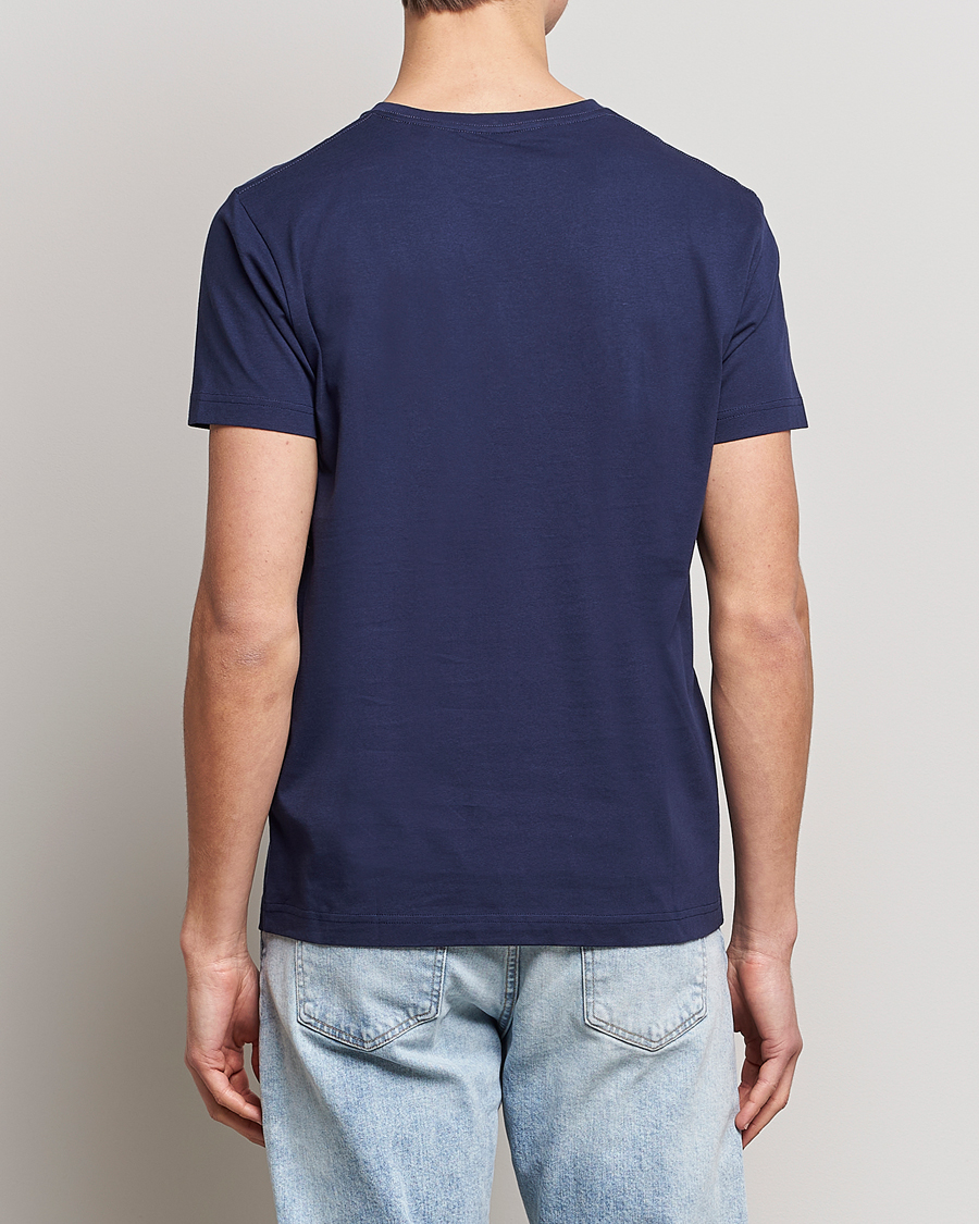 Herr | T-Shirts | GANT | Archive Shield Logo Crew Neck Tee Evening Blue