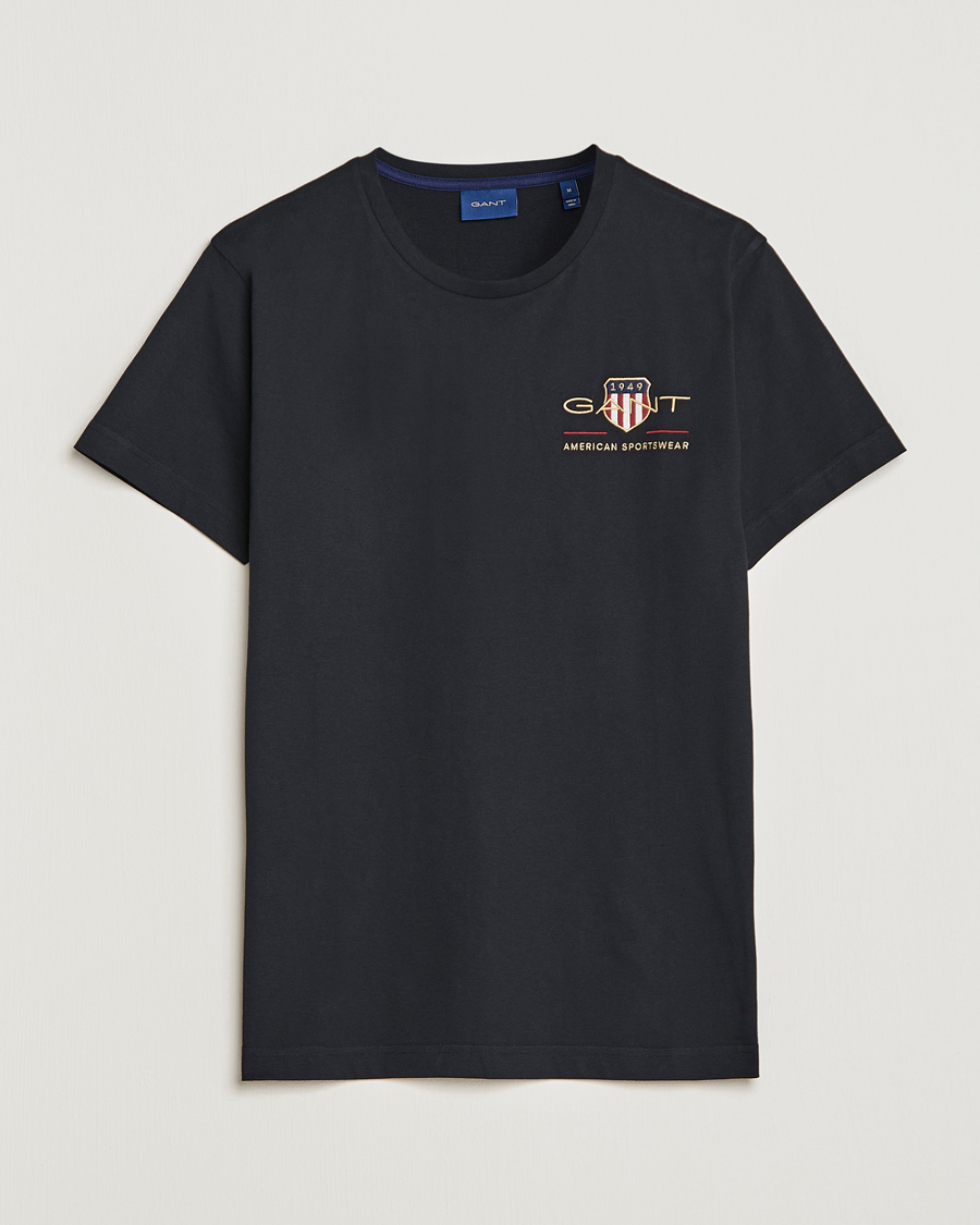 Herr | T-Shirts | GANT | Archive Shield Logo Crew Neck Tee Black