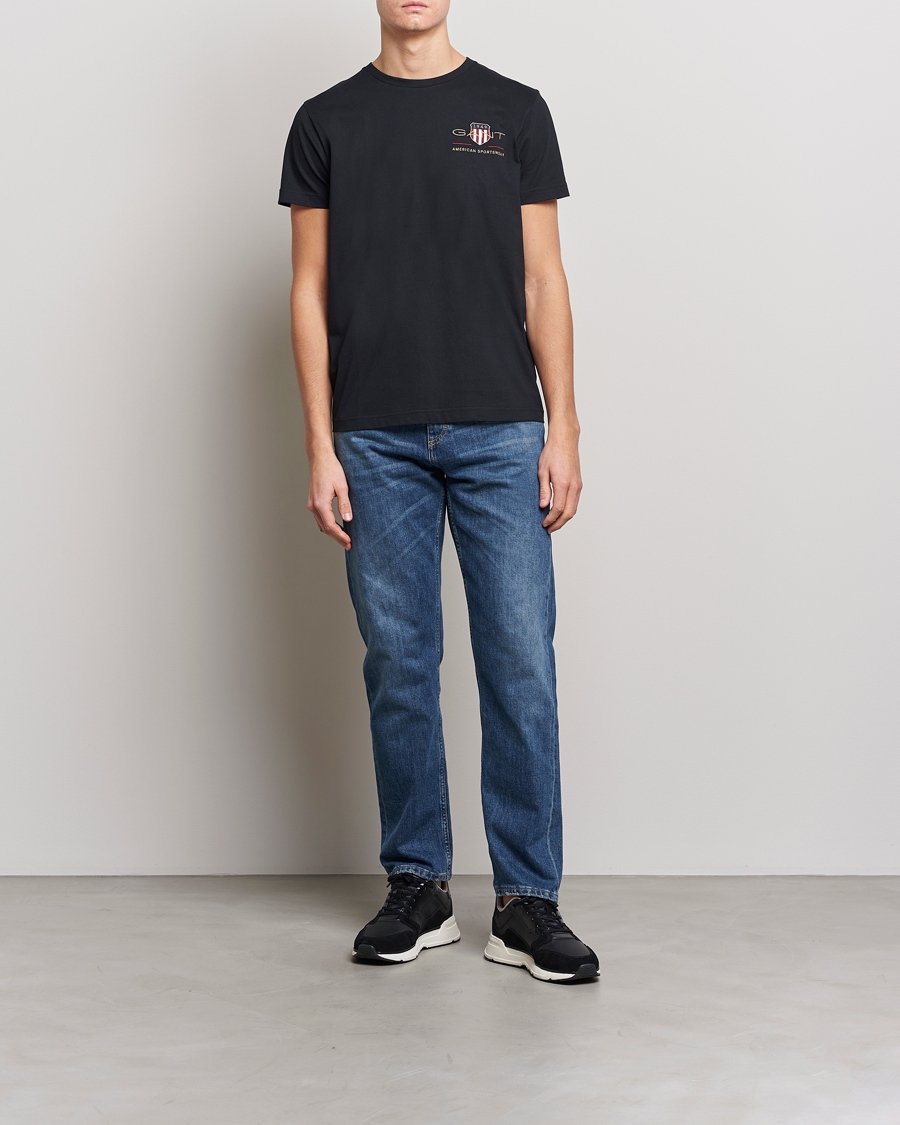 Herr | T-Shirts | GANT | Archive Shield Logo Crew Neck Tee Black