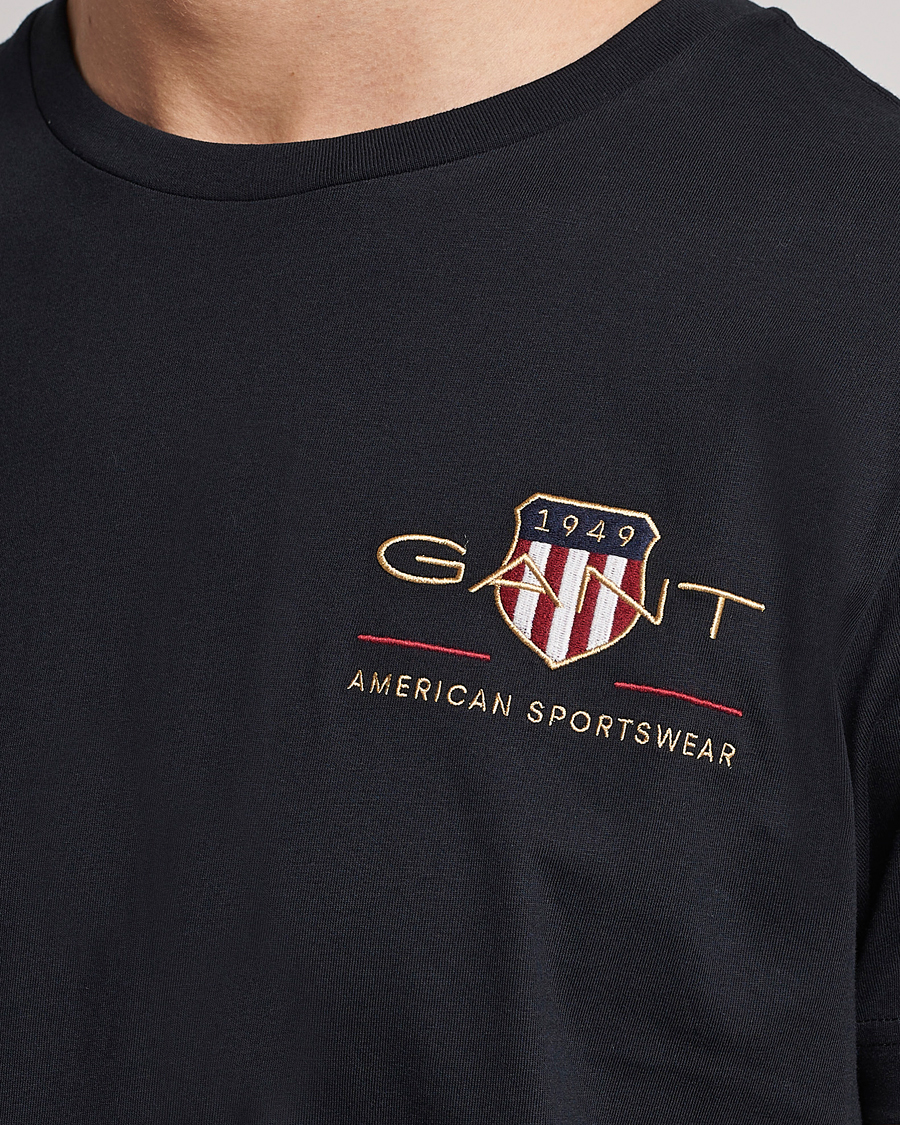 Herr | T-Shirts | GANT | Archive Shield Logo Crew Neck Tee Black