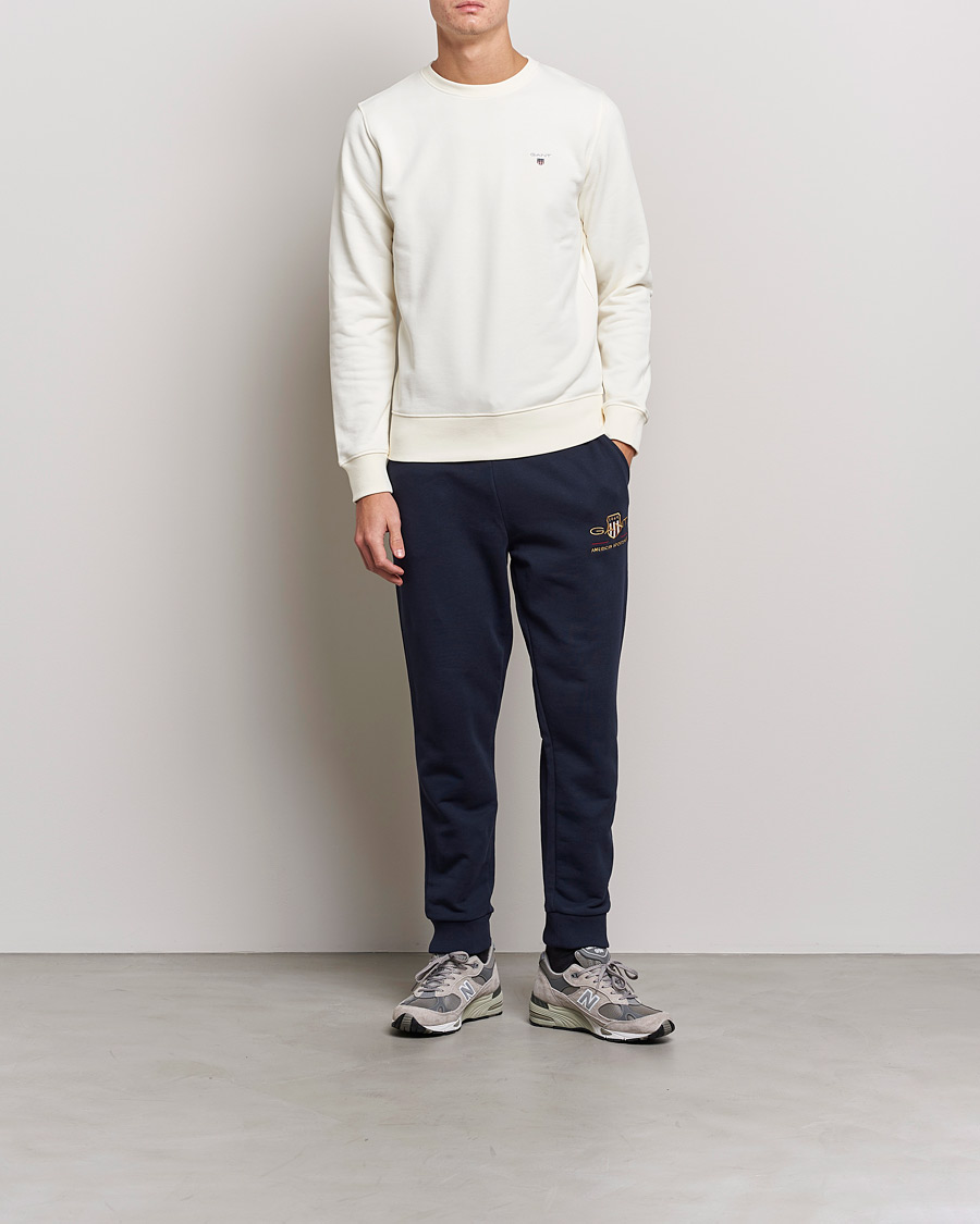 Herr | Byxor | GANT | Archive Shield Sweatpants Evening Blue