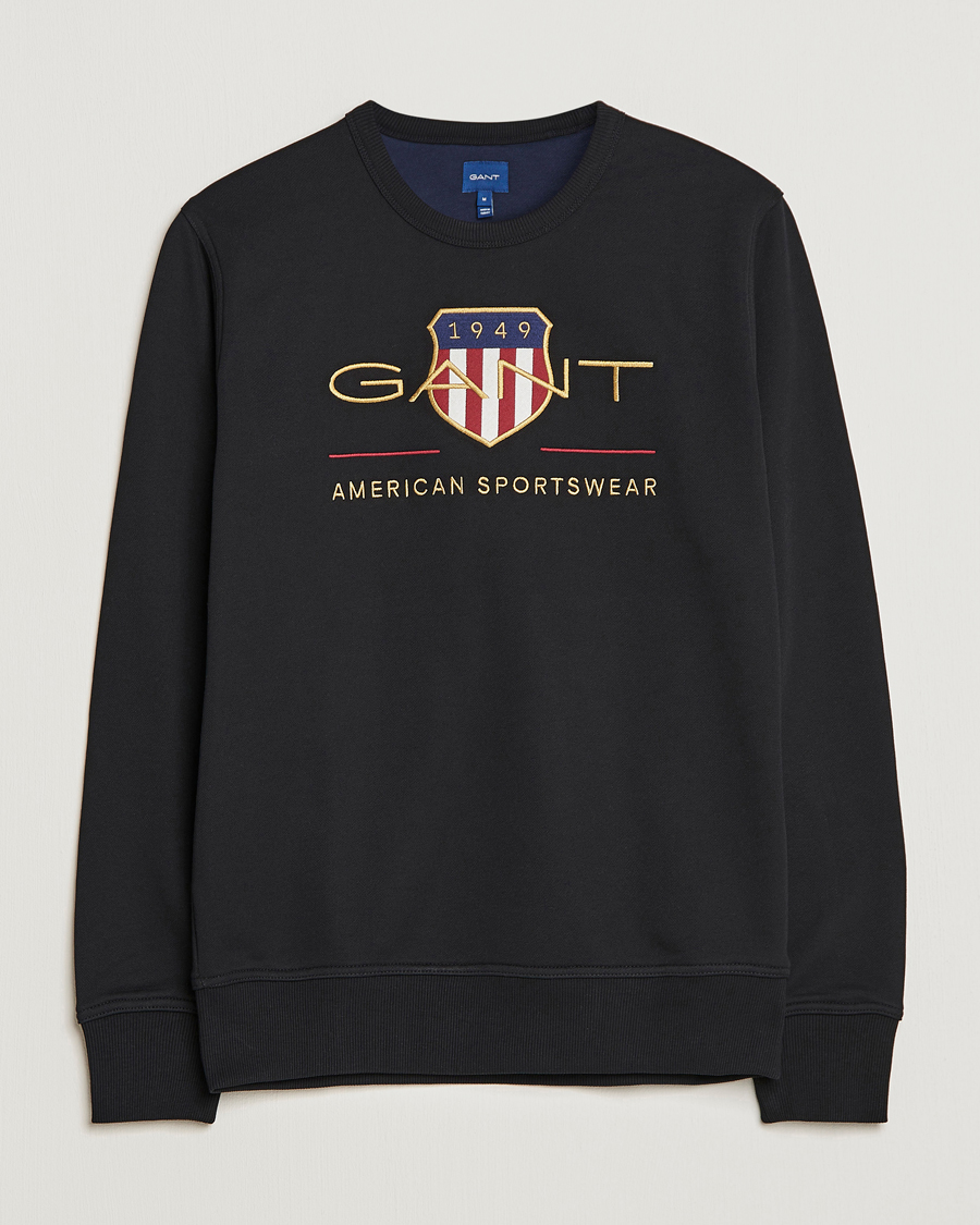 Herr | Sweatshirts | GANT | Archive Shield Crew Neck Sweatershirt Black