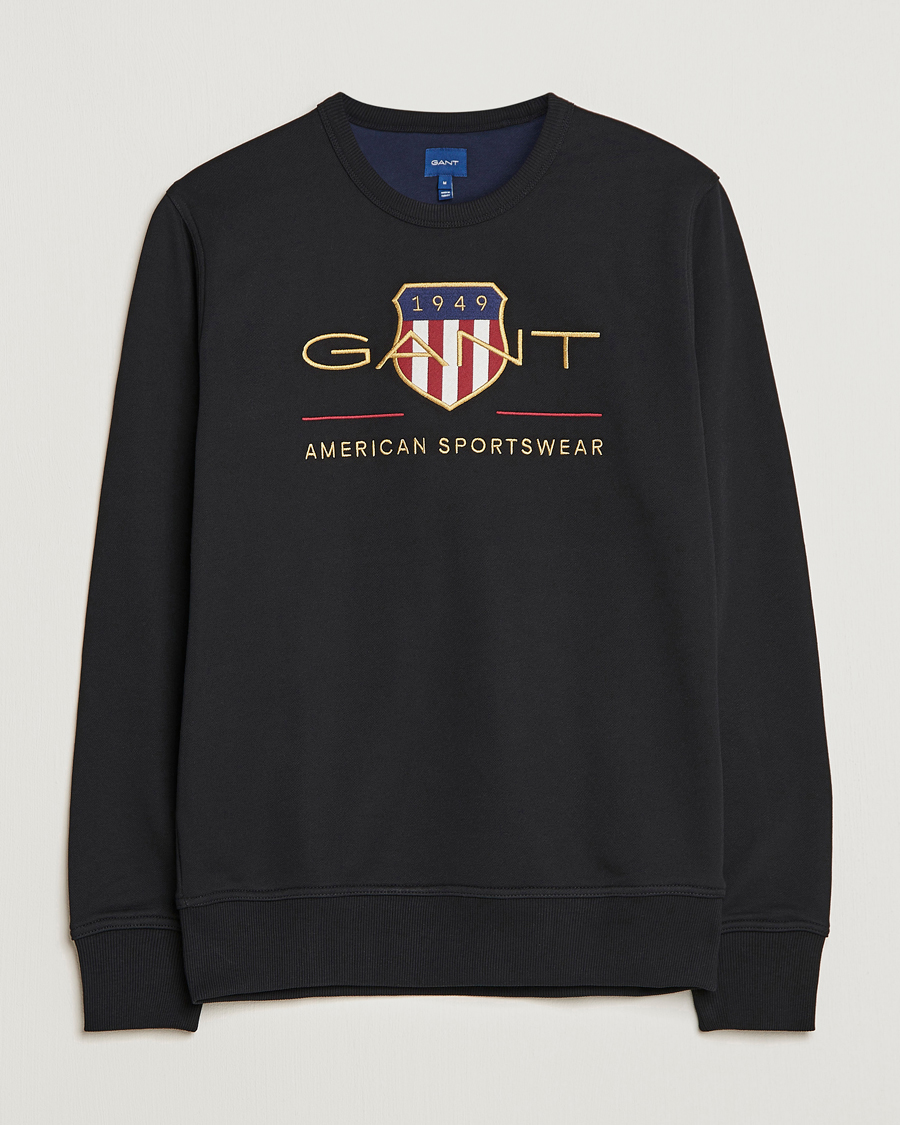 Herr | Tröjor | GANT | Archive Shield Crew Neck Sweatershirt Black