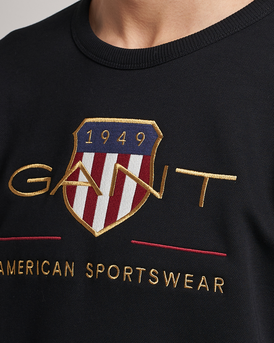 Herr | Tröjor | GANT | Archive Shield Crew Neck Sweatershirt Black
